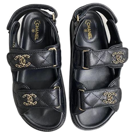 chanel dad sandals with socks|chanel velcro sandals 2020 price.